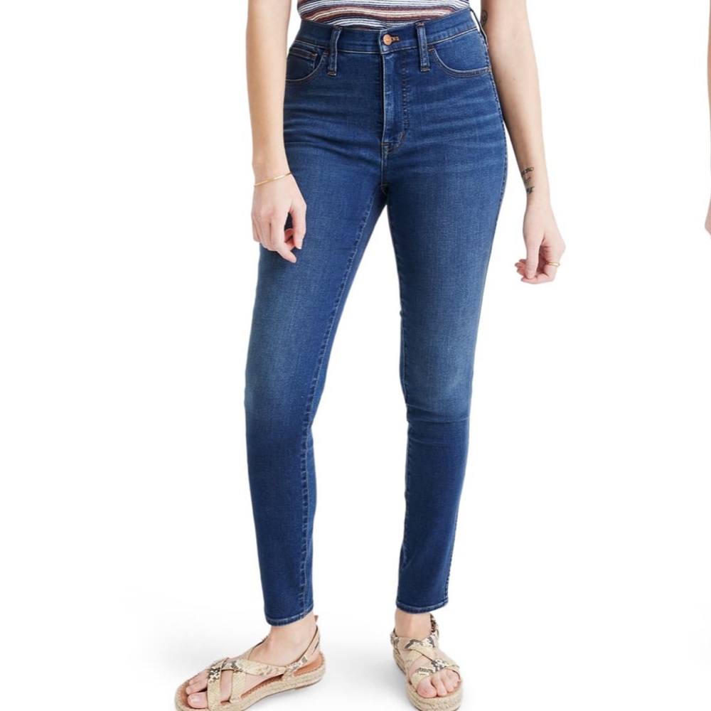 Madewell Roadtripper Blue Denim Highwaisted Jeans